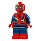 LEGO Spider-Man with Dark Blue Legs with Red Boots and Suit Tears Minifigure