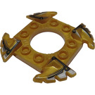 LEGO Spinner Kroon met Gekarteld Edges en Zwart en Zilver Edges (10481)