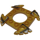 LEGO Spinner Crown with Serrated Edges and Black and Silver Edges (10481)