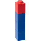 LEGO Square Drinking Bottle – Blue with Red Lid (5004896)