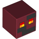 LEGO Platz Minifigure Kopf mit Magma Cube Dekoration (29923 / 106304)