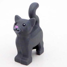 LEGO Standing Cat with Gray Fur and Pink Nose
