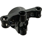 LEGO Steering Wheel Hub Holder with Pin Holes and Arms with Axle Holes with Slots (23801)