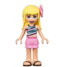 LEGO Stephanie, Bright Rosa Layered Falda Minifigura