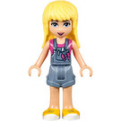 LEGO Stephanie im Blau Shorts-style Overalls und Rosa Hemd Minifigur