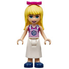 LEGO Stephanie, Magenta oben, Weiß Apron Minifigur