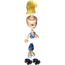 LEGO Stephanie with Azure Jacket and Dark Blue Skirt with Roller Skates Minifigure