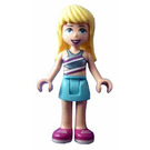 LEGO Stephanie med Blå Nederdel Minifigur