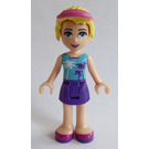 LEGO Stephanie mit Dark Lila Rock, Mittleres Azure oben und Visier Minifigur