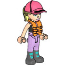 LEGO Stephanie with Lavender Sailing Outfit and Life Jacket Minifigure