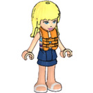 LEGO Stephanie with Life Jacket and Dark Blue Skirt and Sandals Minifigure