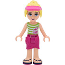 LEGO Stephanie with Lime Striped Top and Magenta Skirt Minifigure