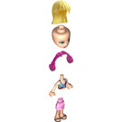 LEGO Stephanie with Magenta and Medium Blue Swimsuit Top with Headphones Minifigure