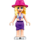 LEGO Stephanie with Medium Blue Swimsuit Top and Magenta Hat Minifigure