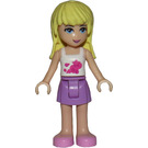 LEGO Stephanie met Medium Lavendel Rok en Wit Top Minifiguur