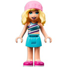 LEGO Stephanie met Roze Hoed en Stripey Top Minifiguur