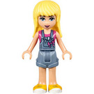 LEGO Stephanie with Sand Blue Overalls Skirt Minifigure