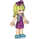 LEGO Stephanie with Silver Vest and Bow Minifigure