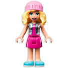 LEGO Stephanie with Silver Vest and Pink Hat Minifigure