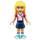 LEGO Stephanie med Fotboll Skjorta Minifigur