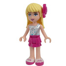 LEGO Stephanie with Stars Top and Magenta Skirt with Bow Minifigure