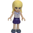 LEGO Stephanie with White Plaid Shirt and Purple Shorts Minifigure