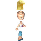 LEGO Stephanie with White Stars Top and Azure Skirt Minifigure
