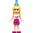 LEGO Stephanie with White Stars Top and Magenta Skirt with Party Hat Minifigure