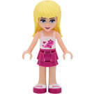 LEGO Stephanie with White Top with Circles and Stars Minifigure