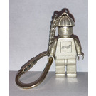 LEGO Sterling Silber Worker Schlüssel Kette