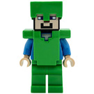 LEGO Steve s Světle zelená Nohy, Helma a Brnění Minifigurka