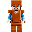 LEGO Steve with Dark Orange Armour and Dark Orange Helmet Minifigure