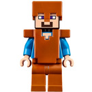 LEGO Steve with Dark Orange Legs, Armor and Helmet Minifigure