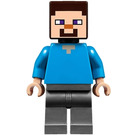 LEGO Steve z Płaski Srebro Nogi Minifigurka