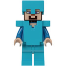 LEGO Steve mit full Diamant armor Minifigur