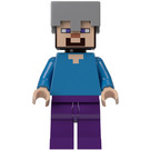 LEGO Steve mit Helm Minifigur