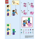 LEGO Steve, Zombie and Pig Set 662101 Instructions