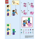 LEGO Steve, Zombie and Pig 662101 Instruktioner