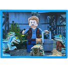 LEGO Sticker, Jurassic World, Blauw Ocean # 22