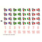 레고 Sticker Sheet for Set 3416 (41247)