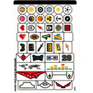 LEGO Sticker Sheet for Set 41597 (38806)