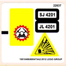 LEGO Aufkleber Sheet for Set 4201 (10490)