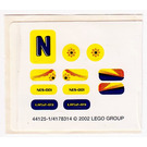 LEGO Sticker Sheet for Set 4299 (44125)