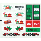 LEGO Sticker Sheet for Set 4556 (72643)