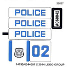 LEGO Sticker Sheet for Set 60042 (14795)