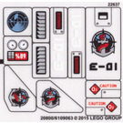 LEGO Autocollant Sheet for Set 60092 (20800)