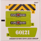 LEGO Sticker Sheet for Set 60121 (24536)