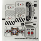 LEGO Sticker Sheet for Set 70168 (20385)