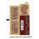 LEGO Sticker Sheet for Set 7325 (94258)