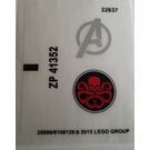 LEGO Sticker Sheet for Set 76030 (20696 / 20697)